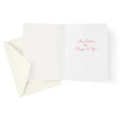 Caspari Christmas And Holiday Cards|Boxed Holiday Cards|Gilded Holly Classic Boxed Christmas Cards - includes 15 cards & envelopes
