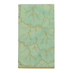 Caspari Paper Guest Towels|Gilded Majolica Celadon Guest Towels - includes 15 Guest Towels