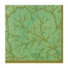Caspari Paper Luncheon Napkins|Gilded Majolica Celadon Luncheon Napkins - includes 20 Luncheon Napkins