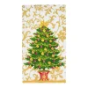 Caspari Christmas Napkins|Paper Guest Towels|Gilded Tree Guest Towel Napkins - 15 Per Package