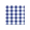 Caspari Paper Cocktail Napkins|Gingham Paper Cocktail Napkins in Blue - 20 Per Package