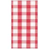 Caspari Paper Guest Towels|Gingham Paper Guest Towel Napkins in Red - 15 Per Package