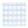 Caspari Memorial Day|Paper Luncheon Napkins|Gingham Paper Luncheon Napkins in Light Blue - 20 Per Package