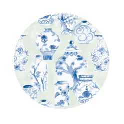 Caspari Paper Salad And Dessert Plates|Glazed Porcelain Celadon Paper Salad & Dessert Plates - 8 Per Package