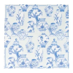 Caspari Paper Luncheon Napkins|Glazed Porcelain Celadon Paper Linen Luncheon Napkins - 15 Per Package