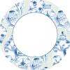 Caspari Paper Dinner Plates|Glazed Porcelain Celadon Paper Dinner Plates - 8 Per Package