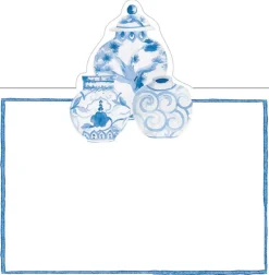 Caspari Place Cards|Glazed Porcelain Place Cards - 8 Per Package