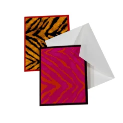 Caspari Note Cards|Go Wild Assorted Boxed Note Cards - 10 Note Cards & 10 Envelopes