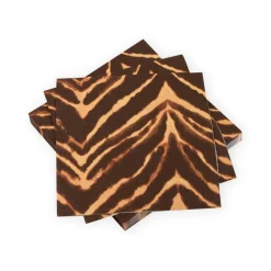 Caspari Paper Luncheon Napkins|Go Wild Brown Brown Luncheon Napkins - 20 Per Package