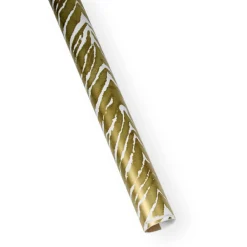 Caspari Christmas Wrapping Paper|Wrapping Paper|Go Wild Gold & White Gift Wrapping Paper - 30 x 8 Roll