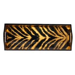 Caspari Lacquerware|Tailgates|Go Wild Lacquer Bar Tray - 20X8