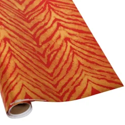 Caspari Christmas Wrapping Paper|Wrapping Paper|Go Wild Red & Gold Embossed Foil Gift Wrap - One 30" x 6' Roll