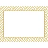 Caspari Christmas Gift Tags & Labels|Gift Tags & Enclosure Cards|Gold Fretwork Adhesive Labels - includes 12 Adhesive Labels