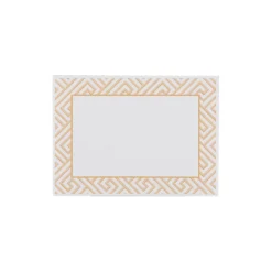 Caspari Christmas Gift Tags & Labels|Gift Tags & Enclosure Cards|Gold Fretwork Adhesive Labels - includes 12 Adhesive Labels