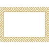 Caspari Place Cards|Gold Fretwork Foil Place Cards - includes 8 Place Cards