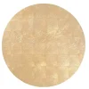Caspari Lacquerware|Christmas Placemats & Coasters|Gold Round Lacquer Placemat - 1 Each