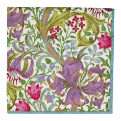 Caspari Paper Cocktail Napkins|Golden Lily-Ivory Cocktail Napkins - 20 Per Package