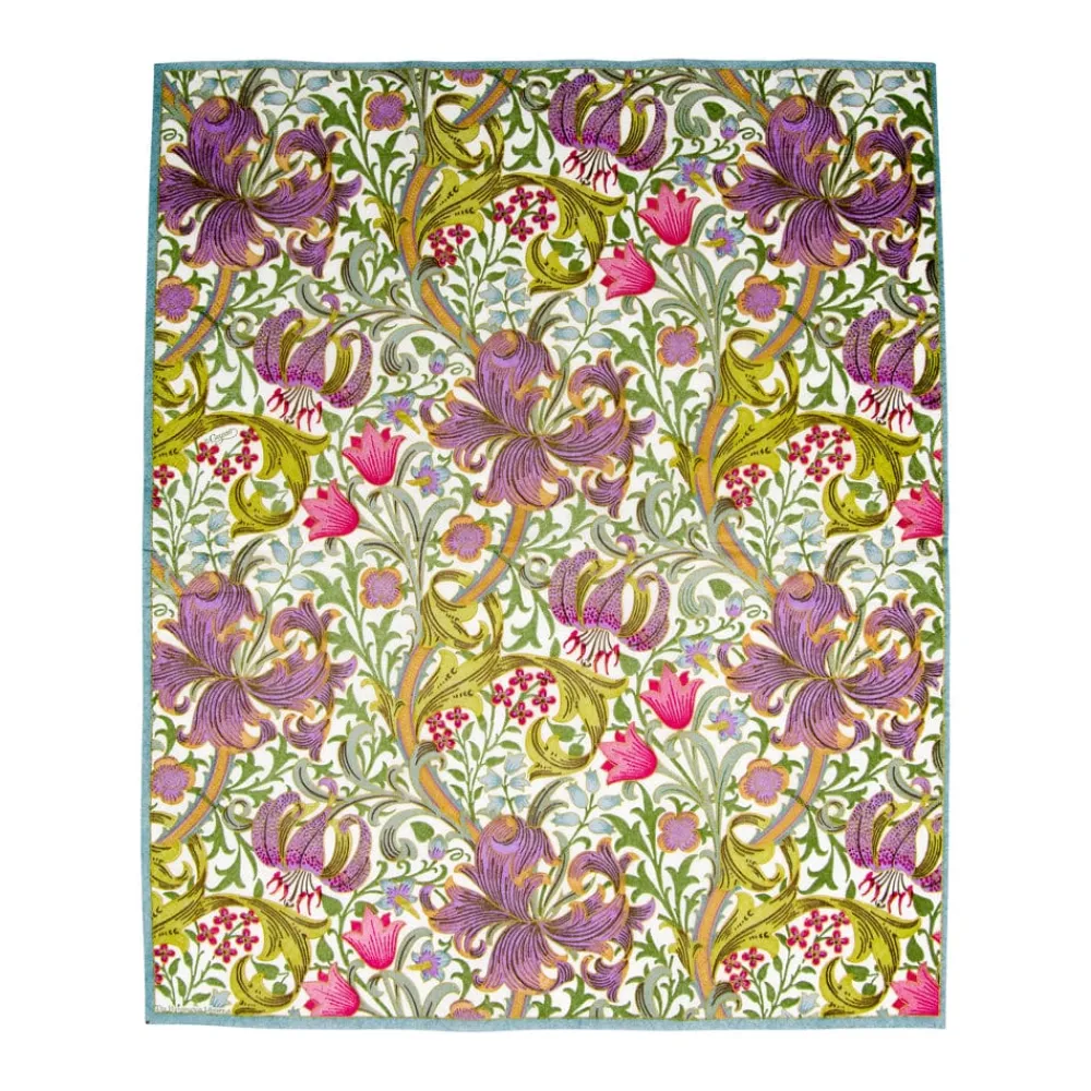 Caspari Christmas Napkins|Paper Guest Towels|Golden Lily-Ivory Guest Towel Napkins - 15 Per Package