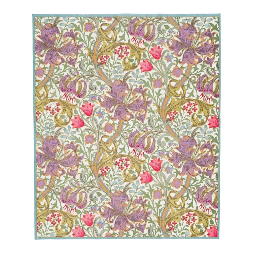 Caspari Christmas Napkins|Paper Guest Towels|Golden Lily-Ivory Guest Towel Napkins - 15 Per Package