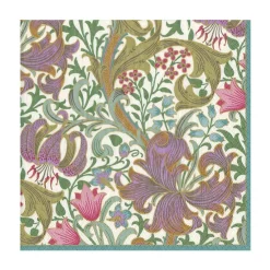 Caspari Paper Luncheon Napkins|Golden Lily-Ivory Luncheon Napkins - 20 Luncheon Napkins per Pack