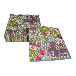 Caspari Paper Luncheon Napkins|Golden Lily-Ivory Luncheon Napkins - 20 Luncheon Napkins per Pack