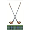 Caspari Paper Guest Towels|Golfing Paper Guest Towel Napkins - 15 Per Package