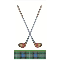 Caspari Paper Guest Towels|Golfing Paper Guest Towel Napkins - 15 Per Package