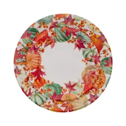 Caspari Paper Dinner Plates|Gourds And Leaves Paper Dinner Plates - includes 8 Paper Dinner Plates