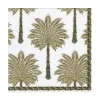 Caspari Paper Luncheon Napkins|Grand Palms Paper Luncheon Napkins in Black - 20 Per Package