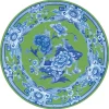 Caspari Placemats|Paper Placemats|Green And Blue Plate Die-Cut Placemats - 4 Each