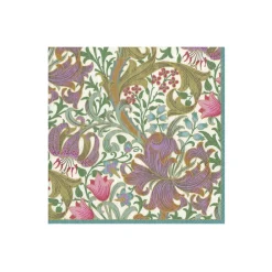 Caspari Boxed Cocktail Napkins|Greenen Lily-Ivory Boxed Cocktail Napkins - 40 Per Box