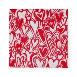 Caspari Christmas Napkins|Valentine'S Day|Groovy Love Cocktail Napkins - 20 Per Package