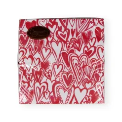 Caspari Christmas Napkins|Valentine'S Day|Groovy Love Luncheon Napkins - 20 Per Package