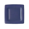 Caspari Tailgates|Cocktail Party|Grosgrain Border Square Paper Salad & Dessert Plates in Navy - 8 Per Package