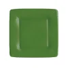 Caspari Tailgates|Graduation Celebration|Grosgrain Square Paper Salad & Dessert Plates in Hunter Green - 8 Per Package