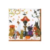 Caspari Halloween|Paper Cocktail Napkins|Halloween Pets Recycled Cocktail Napkins - includes 20 Cocktail Napkins
