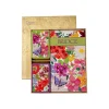 Caspari Mother'S Day|Bridge|Halsted Floral Bridge Gift Set - 2 Playing Card Decks & 2 Score Pads