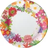 Caspari Bridal Shower|Paper Dinner Plates|Halsted Floral Paper Dinner Plates - 8 Per Package