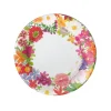 Caspari Bridal Shower|Paper Salad And Dessert Plates|Halsted Floral Paper Salad & Dessert Plates - 8 Per Package