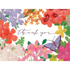 Caspari Thank You Notes|Halsted Floral Thank You Notes - 8 Note Cards And Envelopes