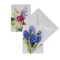 Caspari Note Cards|Handpainted Spring Flowers Assorted Boxed Note Cards - 8 Note Cards & 8 Envelopes