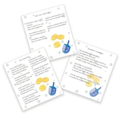 Caspari Christmas Crackers|Hanukkah|Hanukkah Candles Slim Crackers, 10 Inch - 8 per box