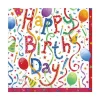 Caspari Birthday|Paper Luncheon Napkins|Happy Birthday Paper Luncheon Napkins - 20 Per Package