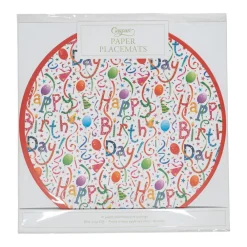 Caspari Birthday|Placemats|Happy Birthday Placemats - 12 Per Package