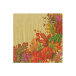 Caspari Boxed Cocktail Napkins|Harvest Garland Green Boxed Cocktail Napkins - 40 Per Box