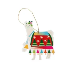 Caspari Christmas Gift Tags & Labels|Gift Tags & Enclosure Cards|Hello Dolli Decorative Die-Cut Gift Tag - 4 Per Package
