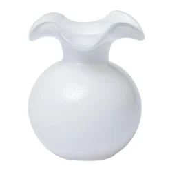 Vietri Summer Picnic|Engagement Party|Hibiscus Bud Vase in White - 1 Each