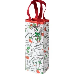 Caspari Christmas Gift & Bottle Bags|Gift & Bottle Bags|Holiday Spirits Wine & Bottle Gift Bag - 1 Each