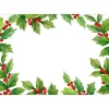 Caspari Christmas Gift Tags & Labels|Gift Tags & Enclosure Cards|Holly Adhesive Labels - 12 Per Package