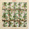 Caspari Christmas Crackers|Celebration Crackers|Holly And Fretwork Celebration Crackers - includes 6 Celebration Crackers